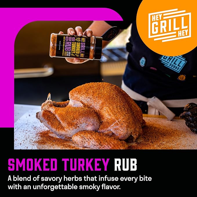 Hey Grill Hey | Turkey Brine Kit | | Includes Apple Spice Brine, Smoked Turkey Rub, and Cranberry