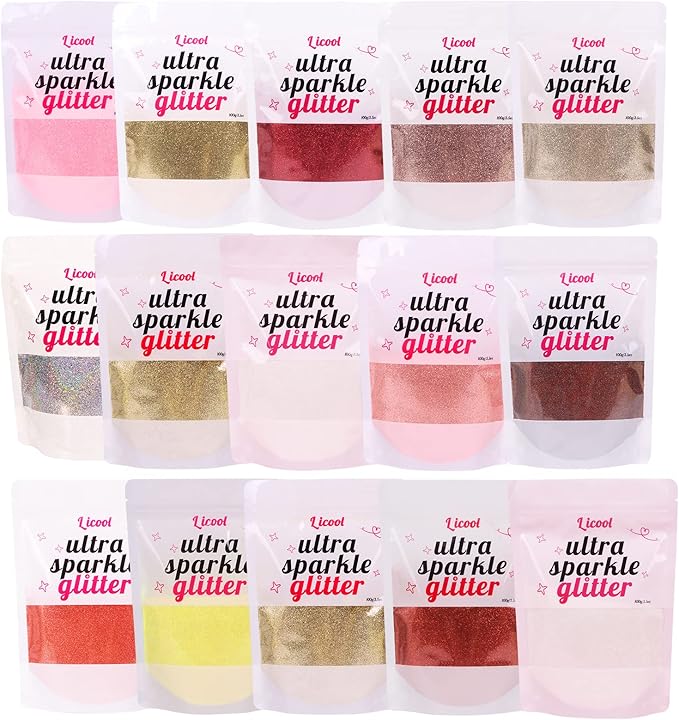 Holographic Fine Glitter, 100g/3.5oz Extra Fine Glitters Powder Packs for Resin, Craft Glitter for