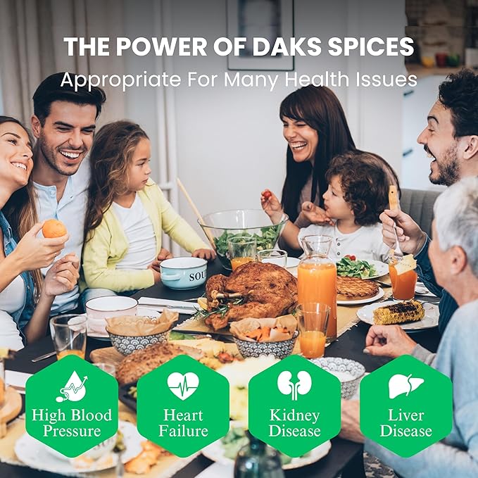 DAK's Spices 6 Pack Seasoning Blends | 100% Salt Free Spices | Premium & Healthy Seasoning | MSG