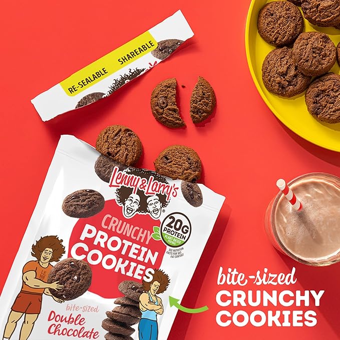 Lenny & Larry's The Complete Crunchy Cookie, Double Chocolate, 6g Plant Protein, Vegan, Non-GMO