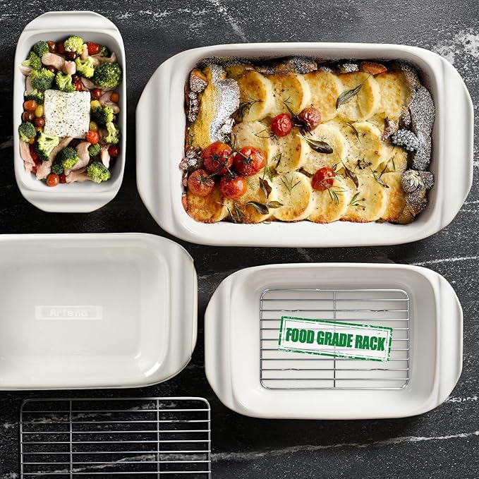 Artena Casserole Dishes For Oven, Ceramic Baking Dish, Large Lasagna Pan With Handles, Baking Pan