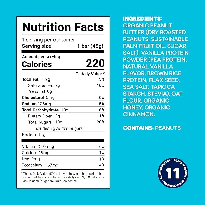 FROPRO Plant Protein Snack Bars - Plant Based Protein Bars, All-Natural, Gluten, Dairy, & Soy Free