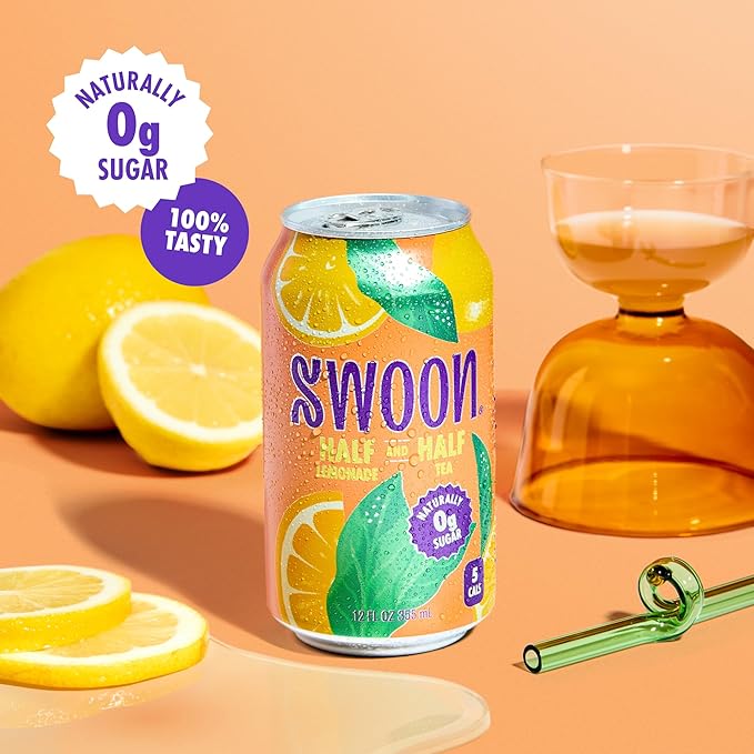 Swoon Half Unsweetened Iced Tea & Half Lemonade - Low Carb, Gluten Free, Keto & Paleo-Friendly