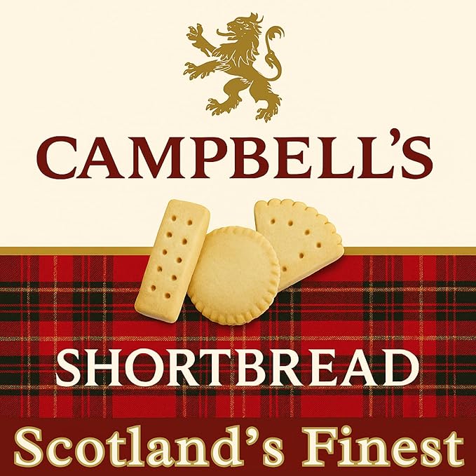Campbells Shortbread All-Butter Highland Collection Cookies Assortment 10.58 Oz (Pack of 3)