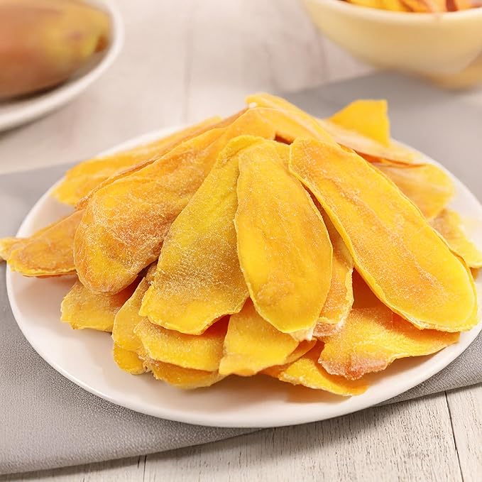 Anna and Sarah Extra Low Sugar Added Dried Mango Slices 80 Oz - Delicious Texture Soft & Juicy