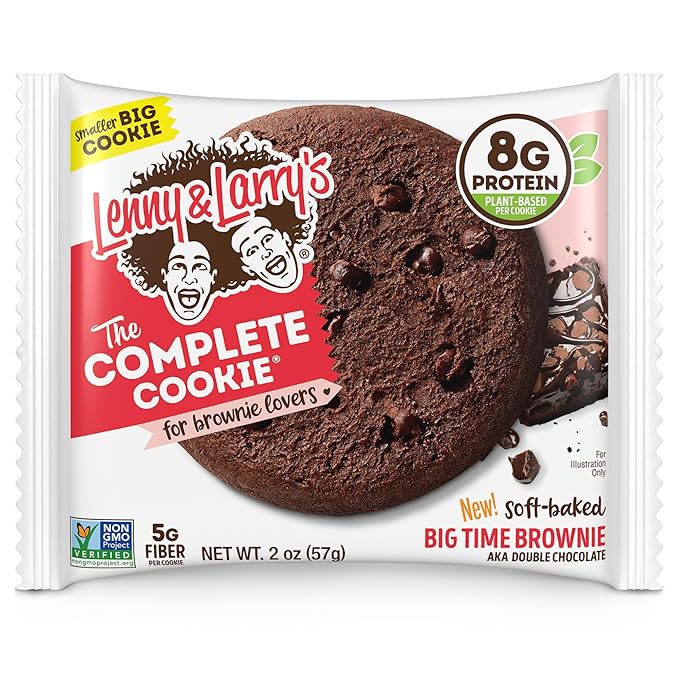 Lenny & Larry's The Complete Cookie, Big Time Brownie, Soft Baked, 8g Plant Protein, Vegan