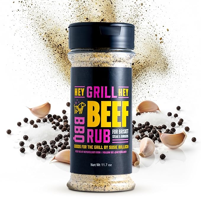 Hey Grill Hey | Beef Rub 11.7 oz | NBBQA Award Winning Rub. Geat brisket seasoning, burger