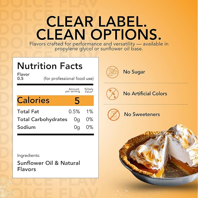 Dolce Flav Natural Pumpkin Spice Extract ??8 Ounce Oil-Soluble Kosher, Sugar-Free, Concentrated