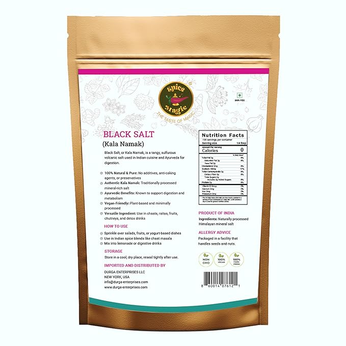 Spice Magic Black Salt (Kala Namak) ??Authentic Indian Mineral Salt | Unique Tangy Flavor for