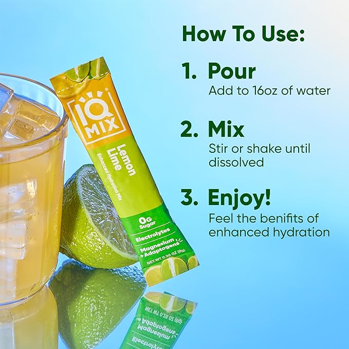 IQMIX Hydration Electrolyte Powder ??4-in-1 Formula for Hydration, Mental Clarity, Mood and