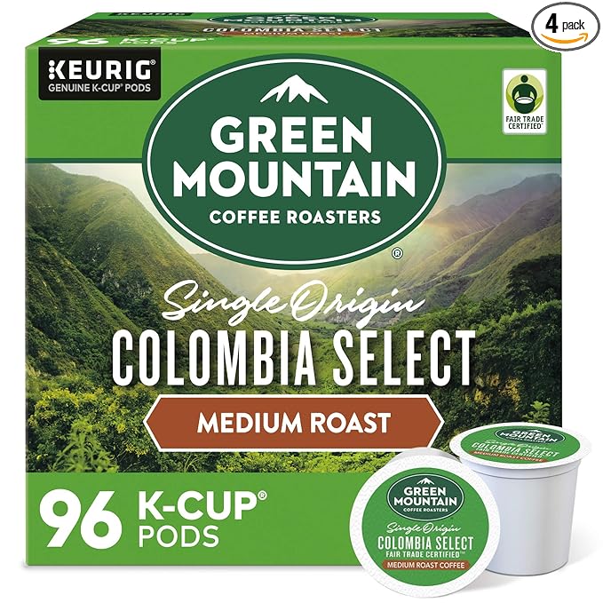 Green Mountain Coffee Roasters Colombia Select Coffee, Keurig Single-Serve K-Cup Pods, Medium Roast