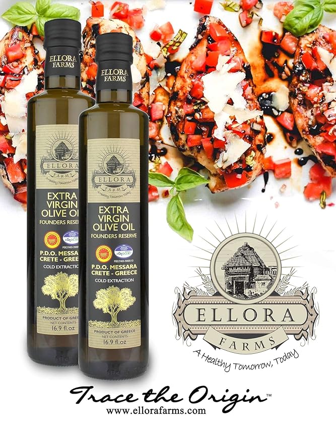 Ellora Farms, Greek Extra Virgin Olive Oil, Certified Single Estate Messara, Greece, Gold Medal