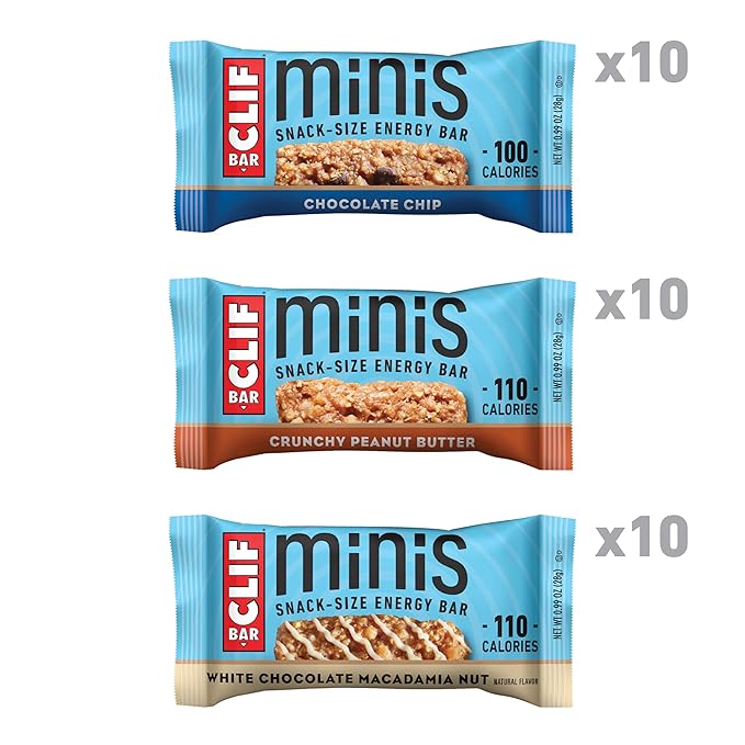 CLIF BAR Minis - Variety Pack - Made with Organic Oats - 4-5g Protein - Non-GMO - Plant Based
