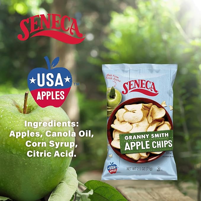 Seneca Granny Smith Apple Chips | Made from Fresh Apples | 100% Granny Smith Apples | Yakima Valley