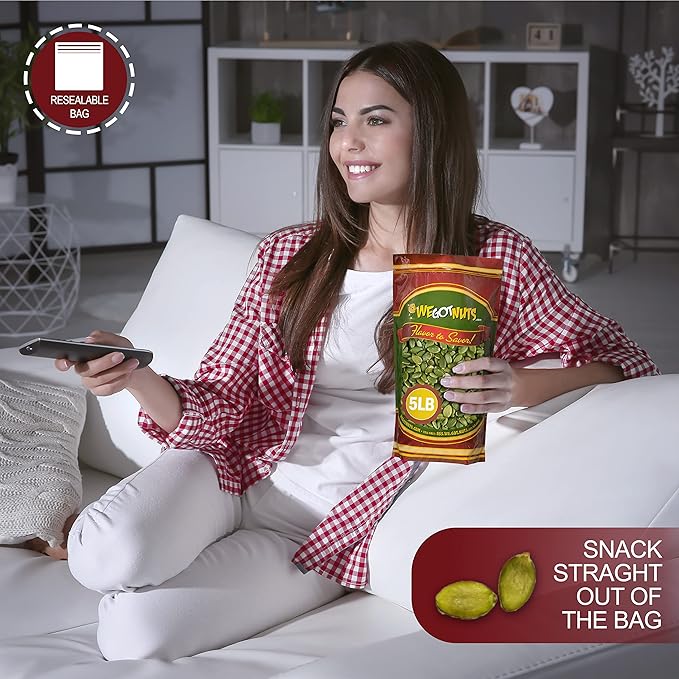 We Got Nuts Pumpkin Seeds Healthy Snacks 4 Lbs (64oz) Bag | Raw Pepitas No Preservatives Added