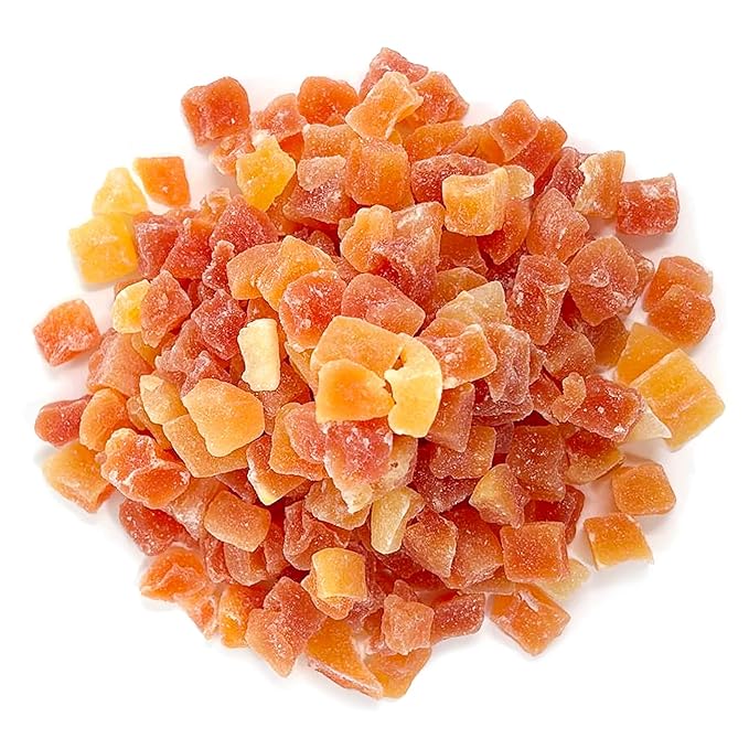 Food to Live Dried Diced Papaya, 5 Pounds Kosher, Vegan, Sweetened, Unsulfured, Bulk