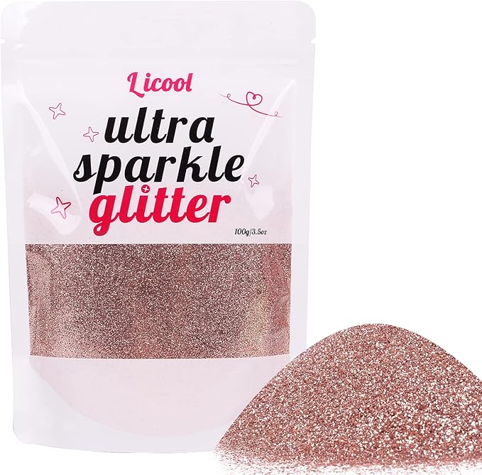Holographic Fine Glitter, 100g/3.5oz Extra Fine Glitters Powder Packs for Resin, Craft Glitter for