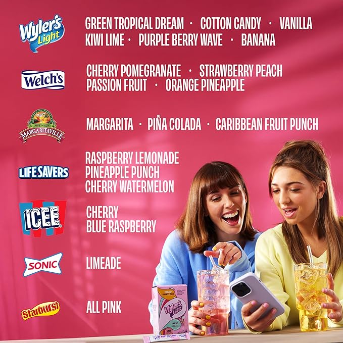 Singles To Go! 120ct Bulk Variety Pack - 20 Different Flavors from Margaritaville, Welch's