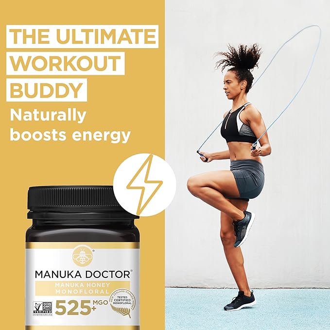 MANUKA DOCTOR - MGO 525+ Manuka Honey Monofloral, 100% Pure New Zealand Honey. Certified.