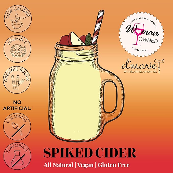 Frozen Cocktail Drink Mix - Each Bag Makes 10 Spiked Cider Slushies - Drink Powder Pouches for