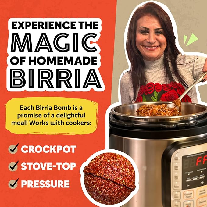 EZ Bombs Birria Bomb Seasoning, Pack of 2 – Authentic Mexican Spice Mix for Tacos, Burritos
