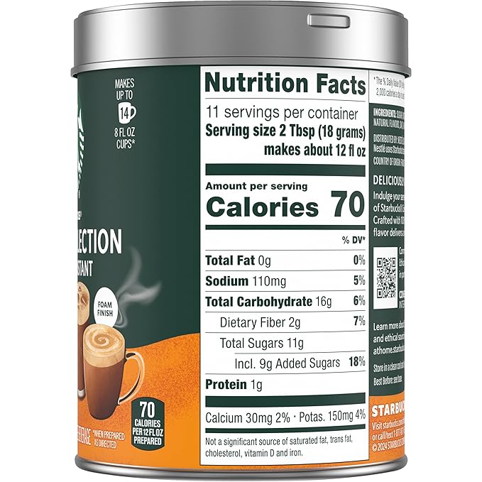 Starbucks Crema Collection Premium Instant Salted Caramel Flavored Instant Coffee, 100% Arabica