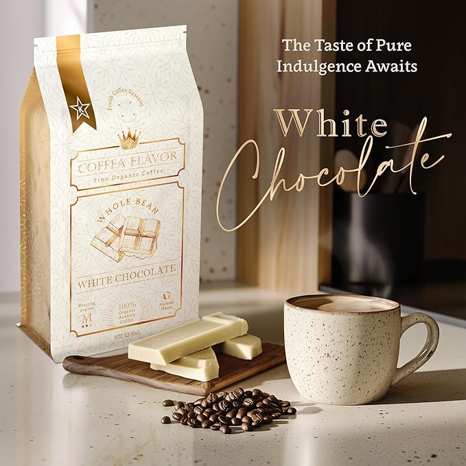 White Chocolate Flavored Ground Coffee ??Medium Roast, 100% Arabica, Single Origin, Organic