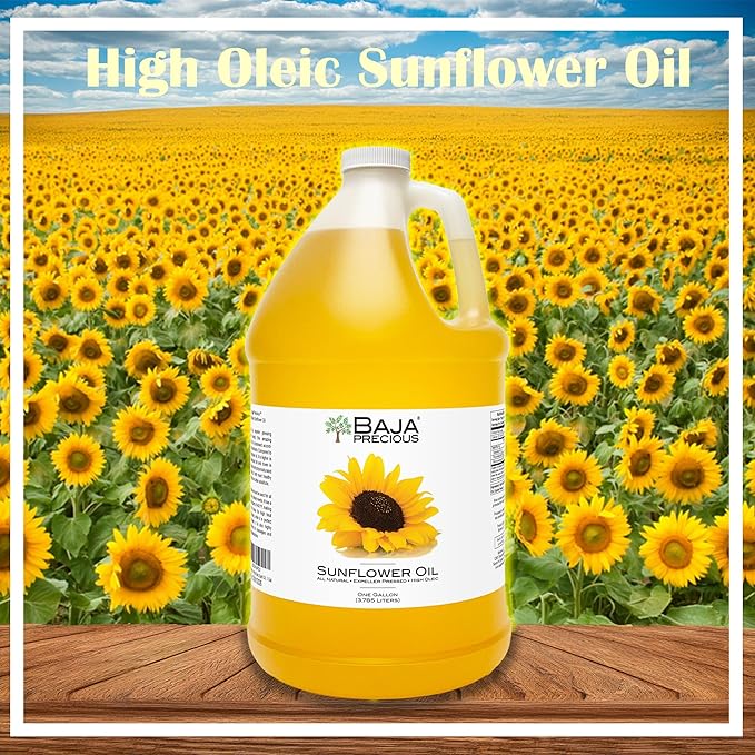 Baja Precious - High Oleic Sunflower Oil, 1 Gallon Jug - Expeller Pressed, Wonderful in the