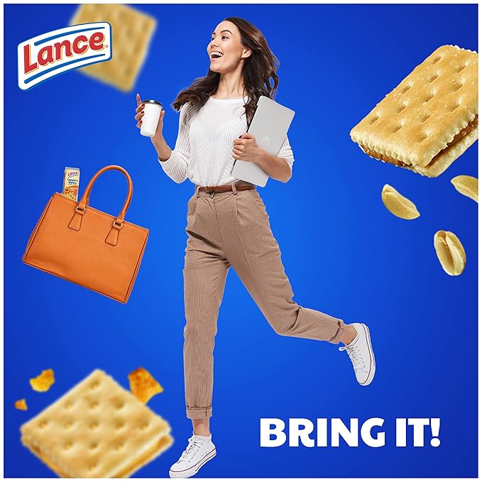 Lance Sandwich Crackers, Captain's Wafers, Variety Pack, 10 Individual Packs, 6 Sandwiches Each