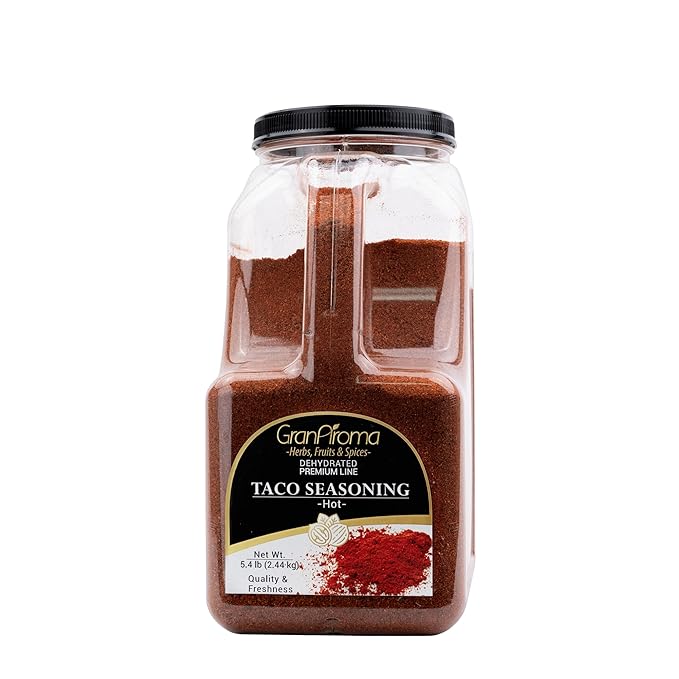 GranAroma Hot Taco Seasoning Mix – Perfect for Tacos, Burritos, and Tex-Mex Recipes (5.4 Pound)