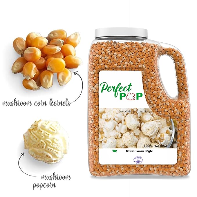 Concession Essentials Premium Gourmet Mushroom Extra Large Popcorn Kernels - 8lb