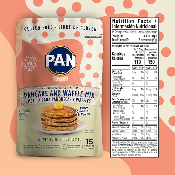 P.A.N Pancake and Waffle Mix ??Gluten Free 1 lb. (6 Pack)