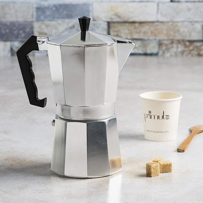 Primula Classic Stovetop Espresso and Coffee Maker, Moka Pot for Italian and Cuban Café Brewing