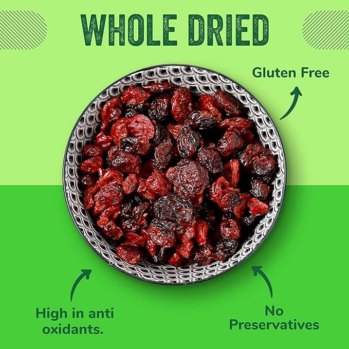 Dried Cranberries Original 3 Lbs(48 oz) Batch Tested Gluten & Peanut Free | Resealable Bag | High
