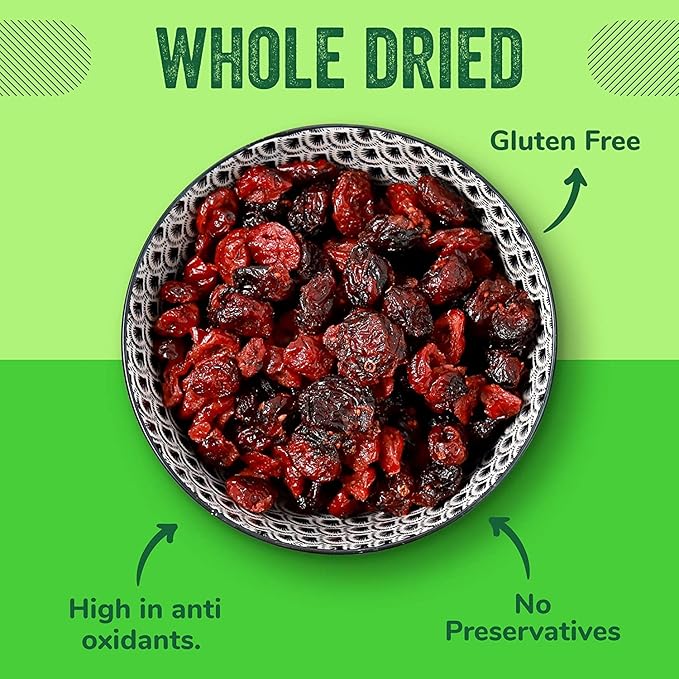 Dried Cranberries Original 2 Pound (32 oz) Batch Tested Gluten & Peanut Free | Resealable Bag |