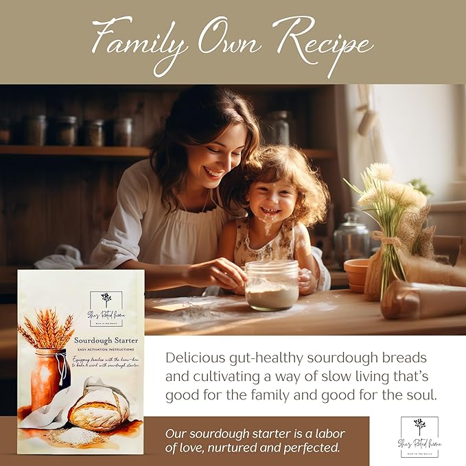 Shes Rooted Home Sourdough Starter Culture | Artisan Style Live Active Starter For Baking Sourdough