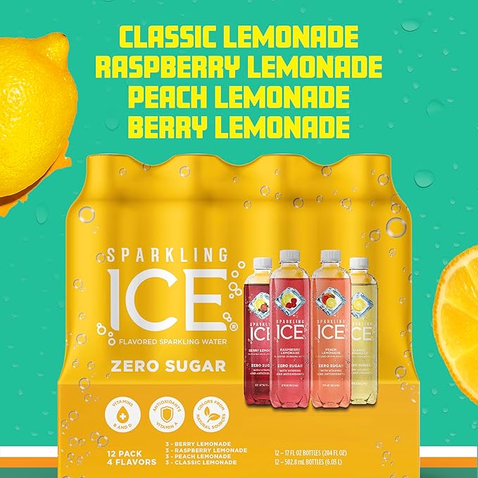 Sparkling Ice® Lemonade Variety Pack (Pack of 12)