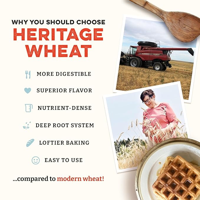 Sunrise Flour Mill USDA Organic 7-Grain Heritage Pancake Mix | Enjoy Fluffy & Tasty Waffles |