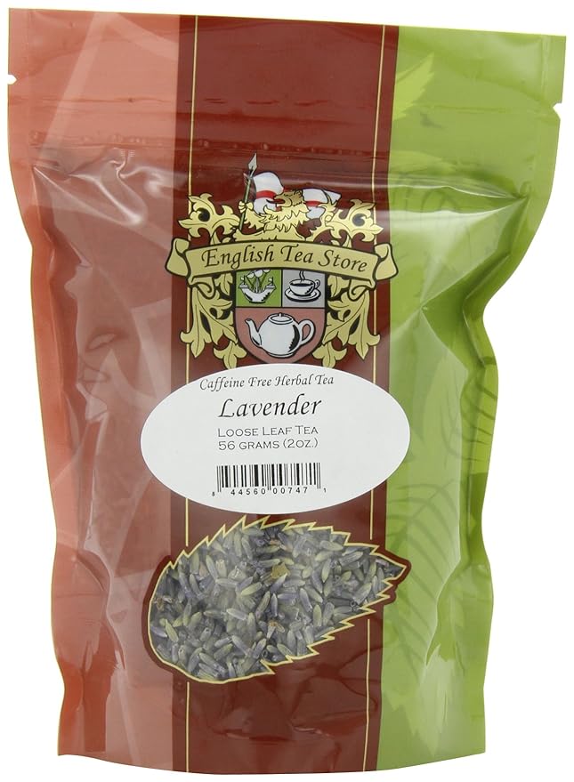 Lavender Caffeine Free Herbal Tea Pouches - 2oz | Loose Leaf Herbal Blend | French Provence