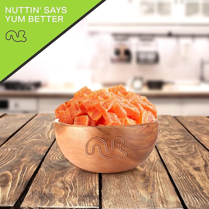 NUT CRAVINGS - Sun Dried Papaya Chunks, Lightly Sweetened (80oz, 5 LB) Bulk Dry Fruits Packed Fresh