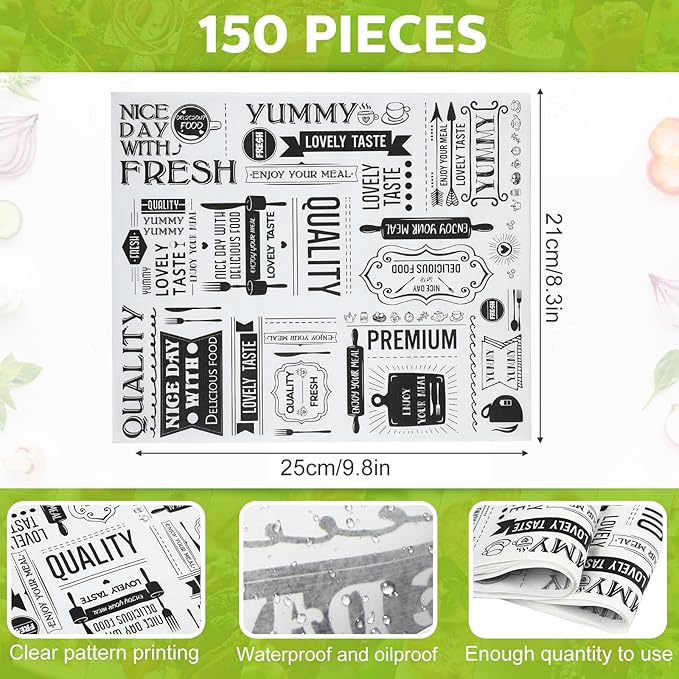 Wax Paper Sheets Deli Newsprint Food Basket Liners Sandwich Wrapping Paper Grease Resistant
