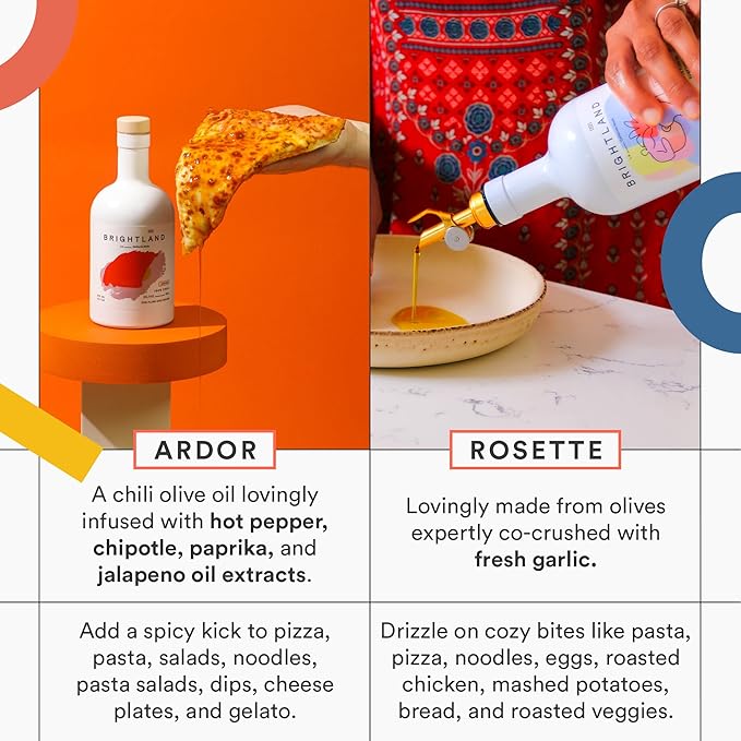 Brightland Infused Olive Oils, The Artist Capsule - Cold-Pressed Made with Early-Harvest Frantoio