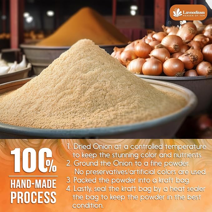 Lavendium, Premium 25oz Onion Powder, 100% Natural and Pure from Onion, Rich Flavor, Perfect for