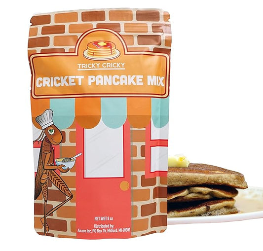 Tricky Cricky Cricket Protein Pancake & Waffle Mix ??USA Handmade Edible Cricket Flour Breakfast