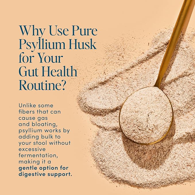 Psyllium Husk Fiber Lemonade 20 Count Travel Packs (6g Per Packet) - Psyllium Husk Powder for