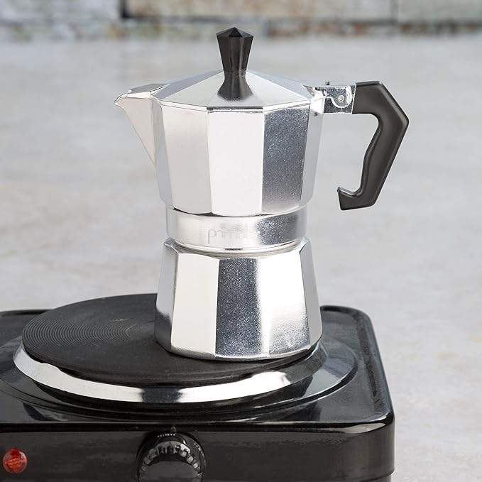 Primula Classic Stovetop Espresso and Coffee Maker, Moka Pot for Italian and Cuban Café Brewing