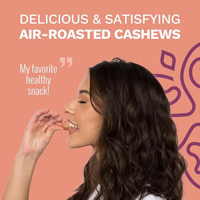 Cinnamon Wrapped Whole Cashews by Karma Nuts, Sweet & Savory, Air Roasted with Natural Skins, 2X
