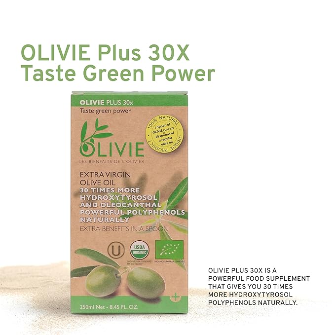 Organic High Polyphenol Rich Extra Virgin Olive Oil OLIVIE PLUS 30X | Moroccan Desert Olive Oil |