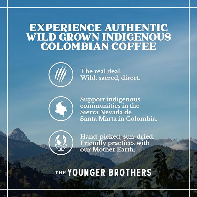 The Younger Brothers Trading Co. Kogi Coffee | Indigenous Wild Grown Whole Bean | Ethically Sourced