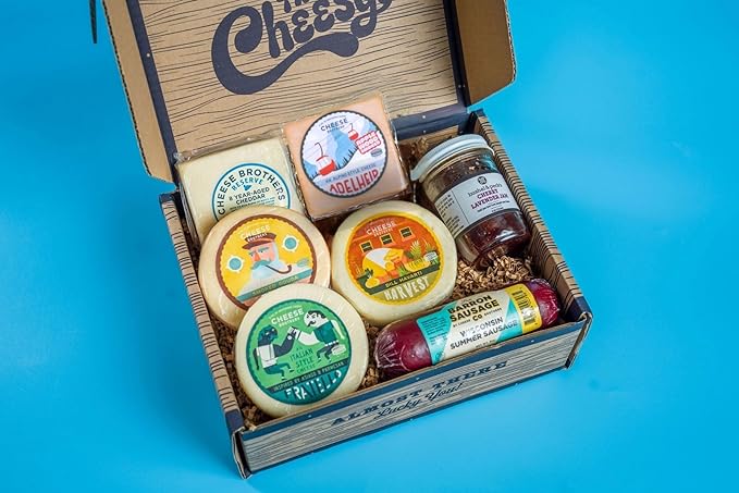 Cheese Bros. Charcuterie Gift Box | Fresh from Wisconsin | Includes Dill Havarti, Fratello, Smoked